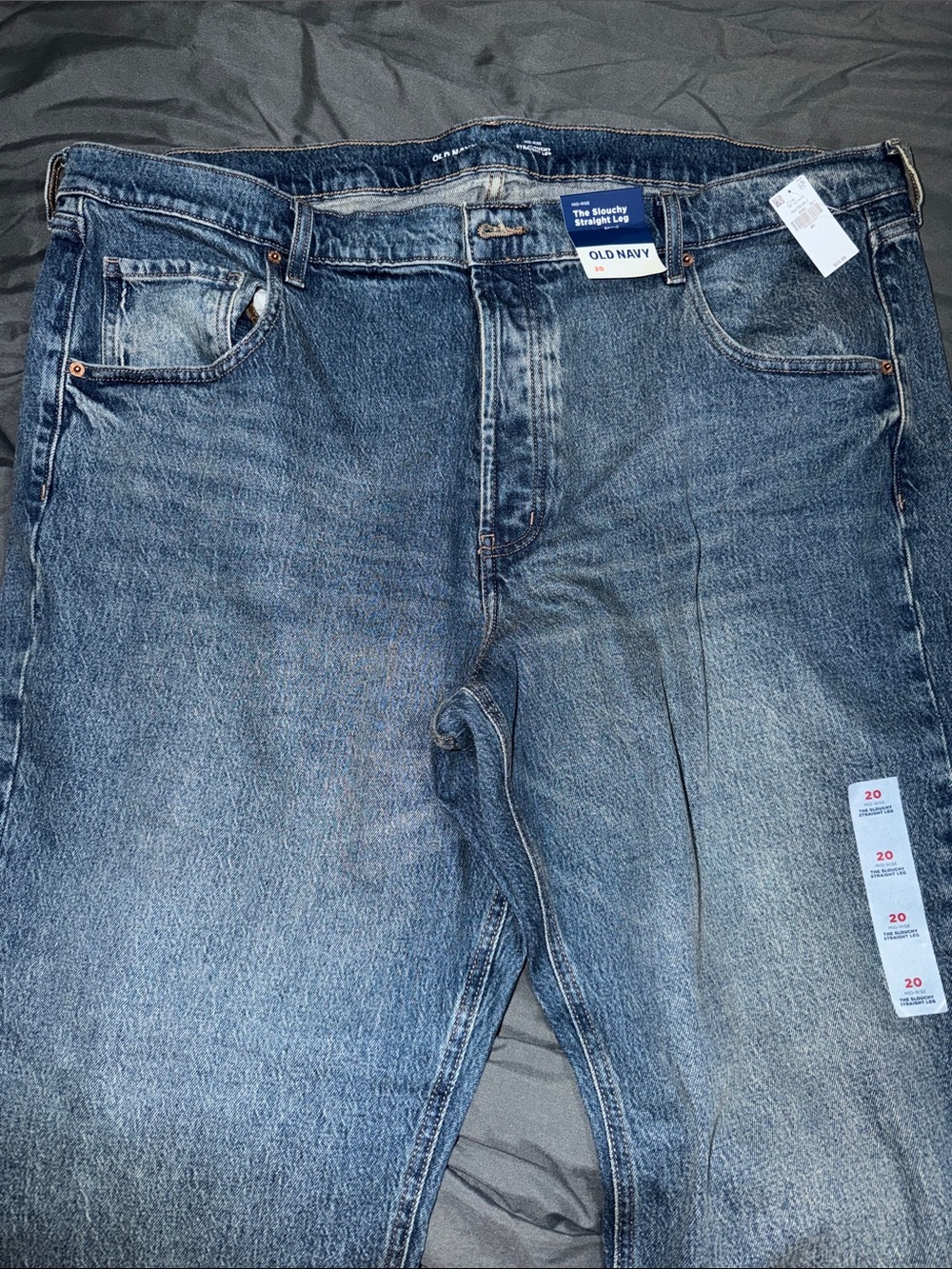 Old Navy Women’s Medium Blue The Slouchy Straight Leg Jeans